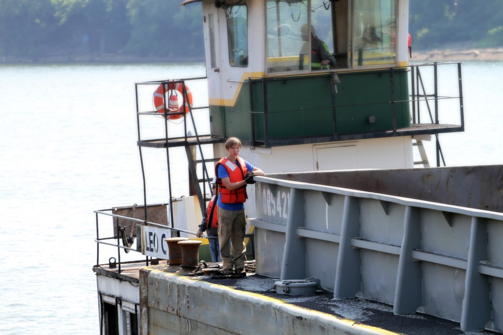 First day on the dock at RiverLift Industries